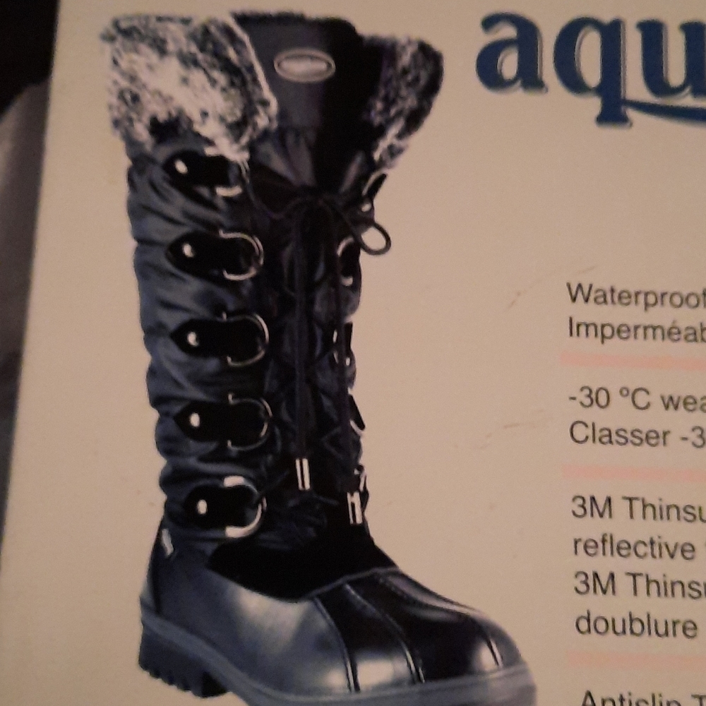 [AQUATHERM] waterproof Women’s Black Boot